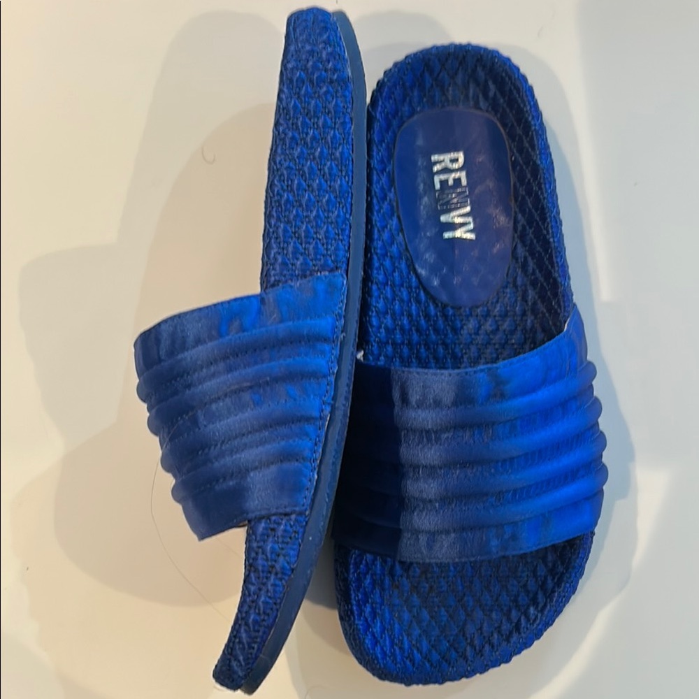Blue RENVY Slide Sandals - Picture 3 of 8